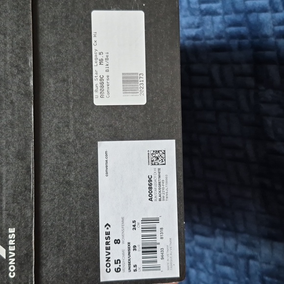 Converse Run Star Legacy CX High Tops In Black Size 6.5M/8W, New In Box - Picture 3 of 14